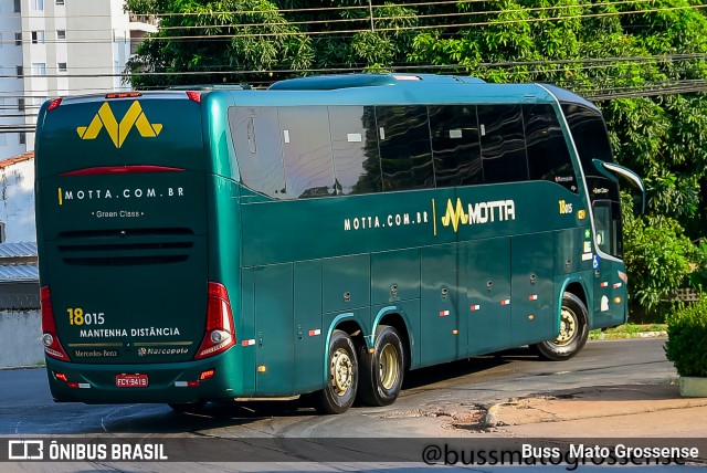 Viação Motta 18015 na cidade de Cuiabá, Mato Grosso, Brasil, por Buss Mato Grossense. Número da foto: #12113670.
