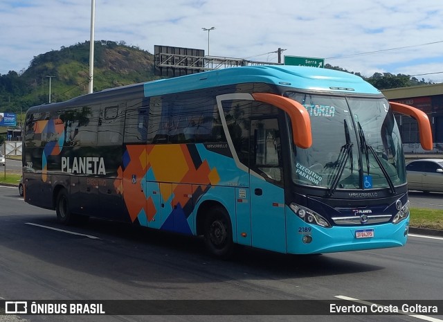 Planeta Transportes Rodoviários 2189 na cidade de Cariacica, Espírito Santo, Brasil, por Everton Costa Goltara. Número da foto: #12113511.