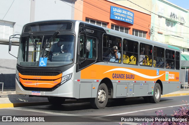 Transportes Coletivos Grande Bauru 2444 na cidade de Bauru, São Paulo, Brasil, por Paulo Henrique Pereira Borges. Número da foto: #12112483.