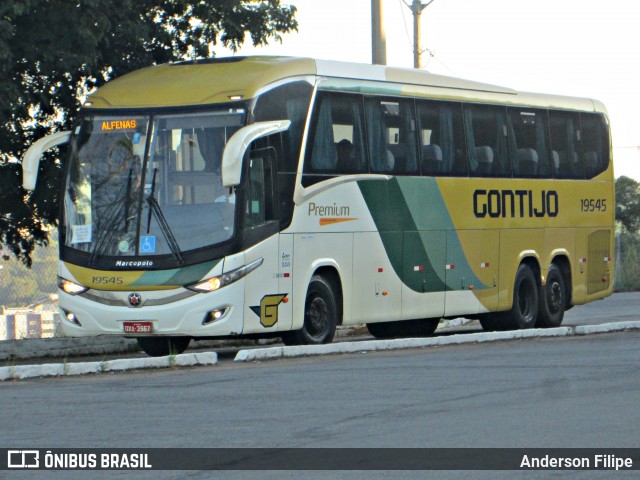 Empresa Gontijo de Transportes 19545 na cidade de Varginha, Minas Gerais, Brasil, por Anderson Filipe. Número da foto: #12111947.