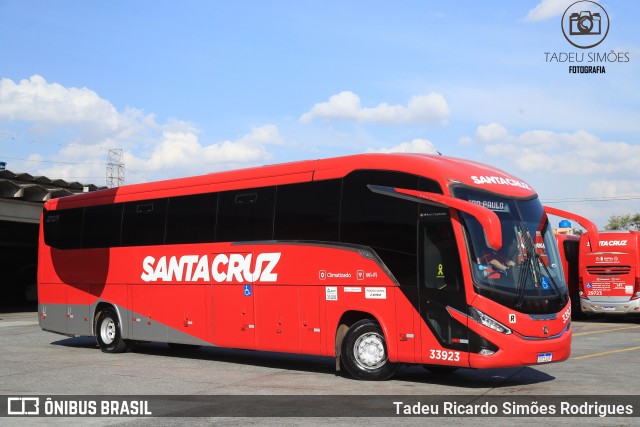 Viação Santa Cruz 33923 na cidade de São Paulo, São Paulo, Brasil, por Tadeu Ricardo Simões Rodrigues. Número da foto: #12113776.