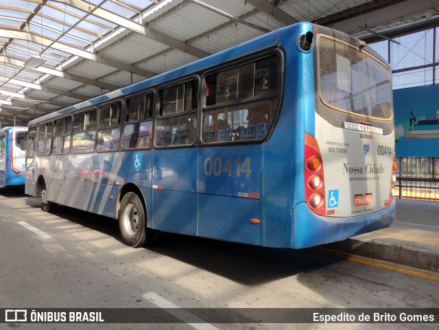 Viação Nossa Cidade 00414 na cidade de Franco da Rocha, São Paulo, Brasil, por Espedito de Brito Gomes. Número da foto: #12114528.