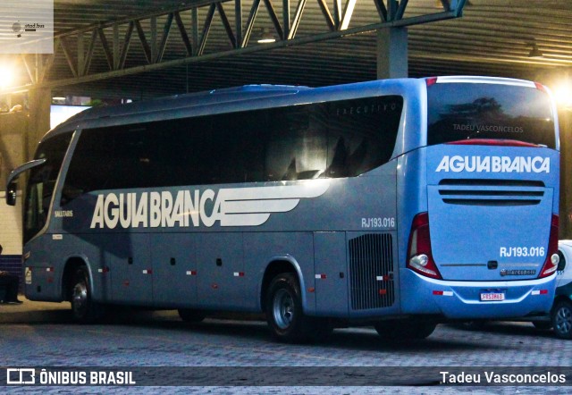 Viação Águia Branca RJ 193.016 na cidade de Três Rios, Rio de Janeiro, Brasil, por Tadeu Vasconcelos. Número da foto: #12116078.