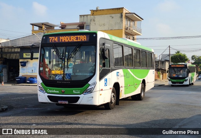 Caprichosa Auto Ônibus B27137 na cidade de Rio de Janeiro, Rio de Janeiro, Brasil, por Guilherme Pires. Número da foto: #12114727.