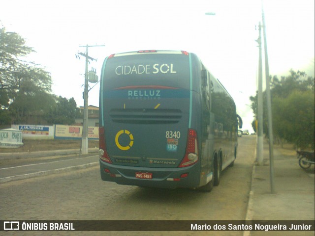 Viação Cidade Sol 8340 na cidade de Piritiba, Bahia, Brasil, por Mario dos Santos Nogueira Junior. Número da foto: #12114391.