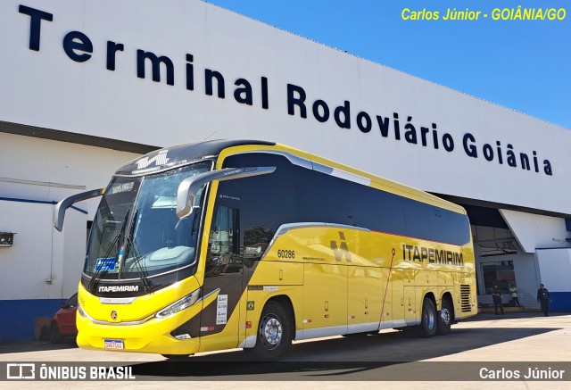 Viação Nova Itapemirim 60286 na cidade de Goiânia, Goiás, Brasil, por Carlos Júnior. Número da foto: #12114719.