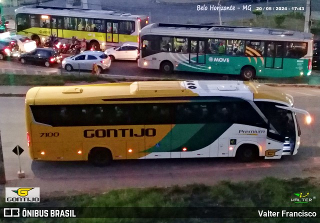 Empresa Gontijo de Transportes 7100 na cidade de Belo Horizonte, Minas Gerais, Brasil, por Valter Francisco. Número da foto: #12114233.