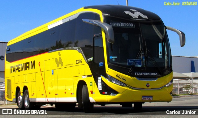 Viação Nova Itapemirim 60286 na cidade de Goiânia, Goiás, Brasil, por Carlos Júnior. Número da foto: #12114728.