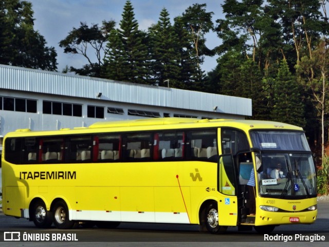 Viação Itapemirim 47001 na cidade de Guarulhos, São Paulo, Brasil, por Rodrigo Piragibe. Número da foto: #12114936.