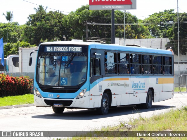 Expresso Vera Cruz 383 na cidade de Jaboatão dos Guararapes, Pernambuco, Brasil, por Daniel Cleiton  Bezerra. Número da foto: #12114828.