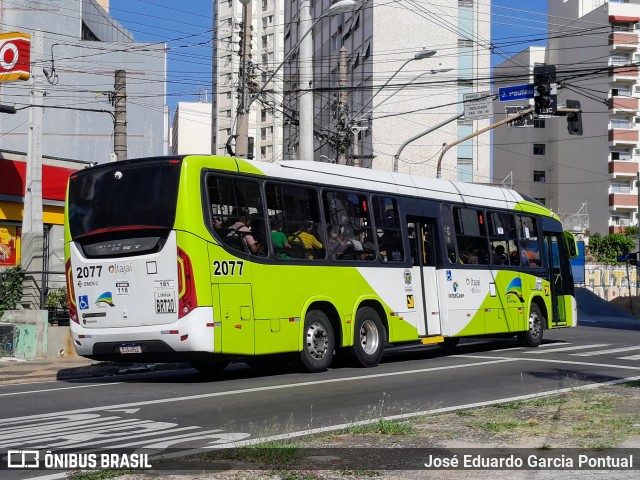 Itajaí Transportes Coletivos 2077 na cidade de Campinas, São Paulo, Brasil, por José Eduardo Garcia Pontual. Número da foto: #12114917.