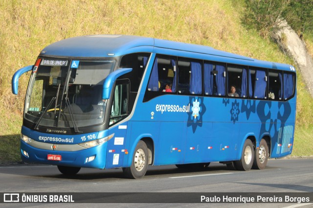 Expresso do Sul 15106 na cidade de Piraí, Rio de Janeiro, Brasil, por Paulo Henrique Pereira Borges. Número da foto: #12114822.