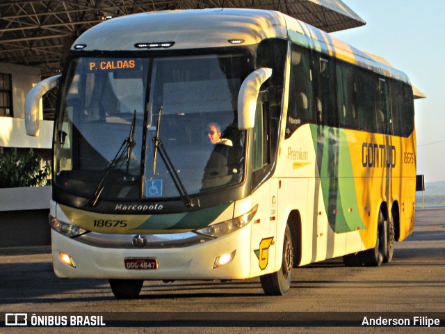 Empresa Gontijo de Transportes 18675 na cidade de Varginha, Minas Gerais, Brasil, por Anderson Filipe. Número da foto: #12116573.