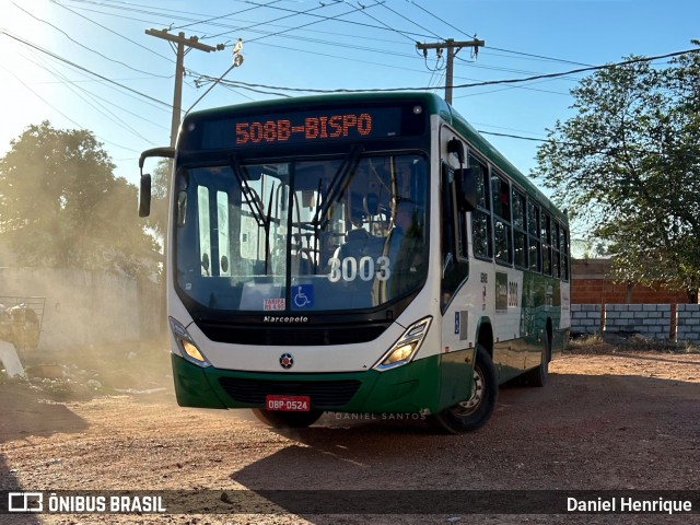 Expresso Caribus Transportes 3003 na cidade de Cuiabá, Mato Grosso, Brasil, por Daniel Henrique. Número da foto: #12117782.