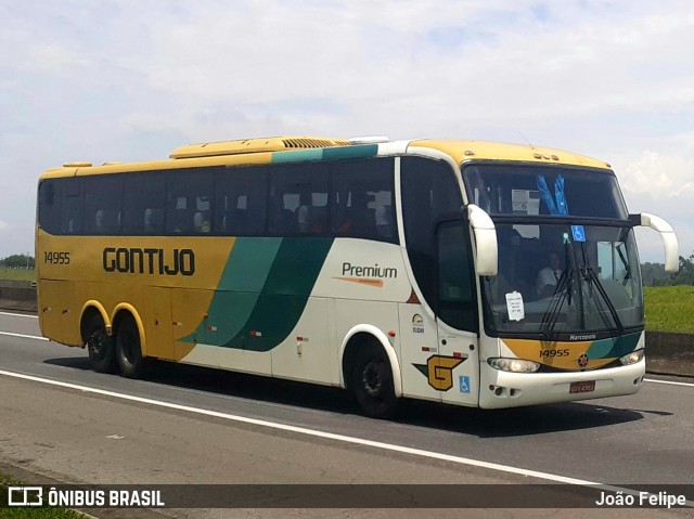 Empresa Gontijo de Transportes 14955 na cidade de Canas, São Paulo, Brasil, por João Felipe. Número da foto: #12117367.