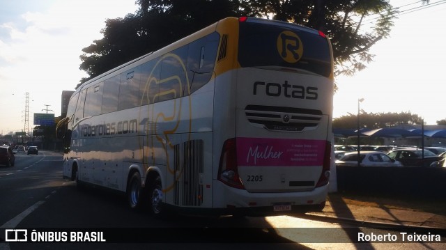 RodeRotas - Rotas de Viação do Triângulo 2205 na cidade de São Paulo, São Paulo, Brasil, por Roberto Teixeira. Número da foto: #12118001.