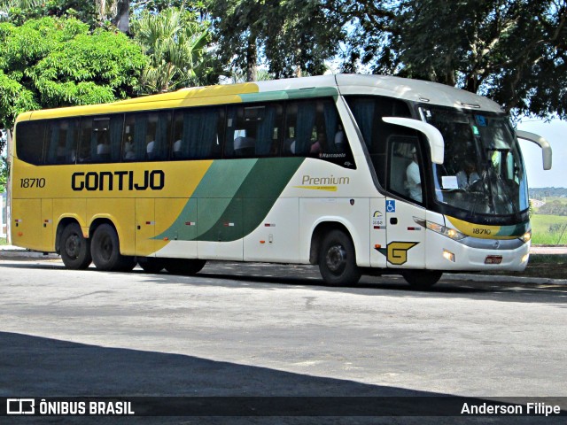 Empresa Gontijo de Transportes 18710 na cidade de Varginha, Minas Gerais, Brasil, por Anderson Filipe. Número da foto: #12116571.
