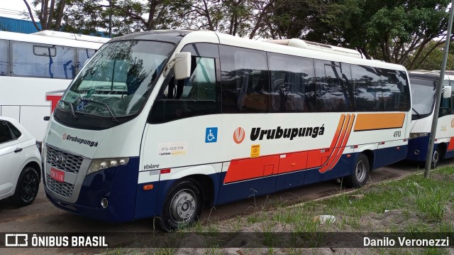 Auto Viação Urubupungá 4910 na cidade de São Paulo, São Paulo, Brasil, por Danilo Veronezzi. Número da foto: #12116851.