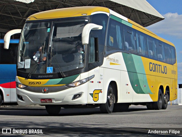 Empresa Gontijo de Transportes 19570 na cidade de Varginha, Minas Gerais, Brasil, por Anderson Filipe. Número da foto: #12116592.