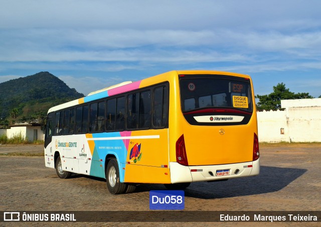 Viação Paraíso Verde 6F98 na cidade de Guapimirim, Rio de Janeiro, Brasil, por Eduardo  Marques Teixeira. Número da foto: #12116611.