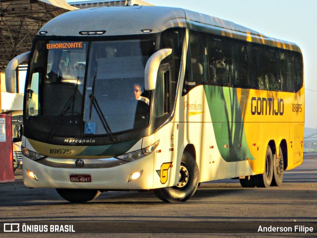 Empresa Gontijo de Transportes 18675 na cidade de Varginha, Minas Gerais, Brasil, por Anderson Filipe. Número da foto: #12116585.