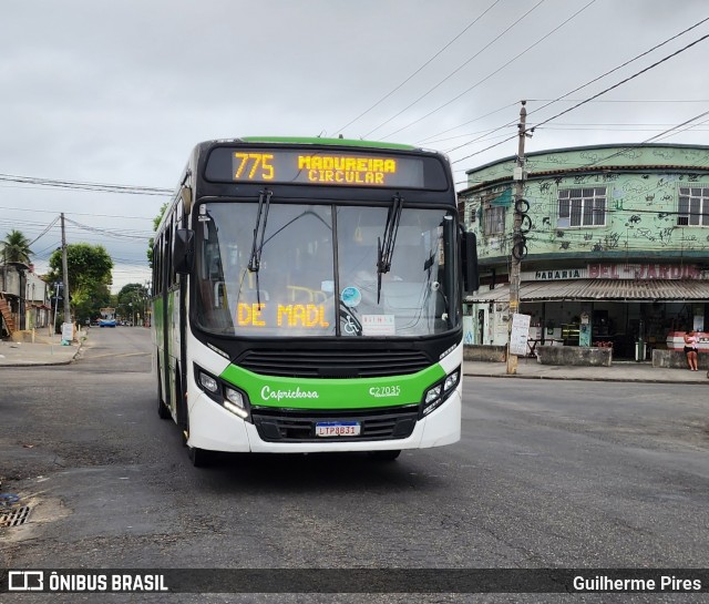 Caprichosa Auto Ônibus C27035 na cidade de Rio de Janeiro, Rio de Janeiro, Brasil, por Guilherme Pires. Número da foto: #12117890.