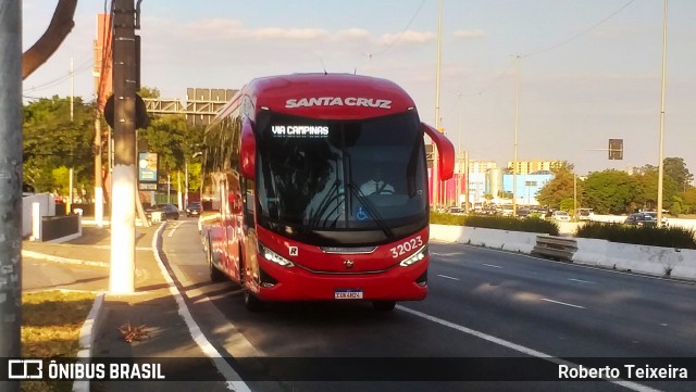 Viação Santa Cruz 32023 na cidade de São Paulo, São Paulo, Brasil, por Roberto Teixeira. Número da foto: #12120669.