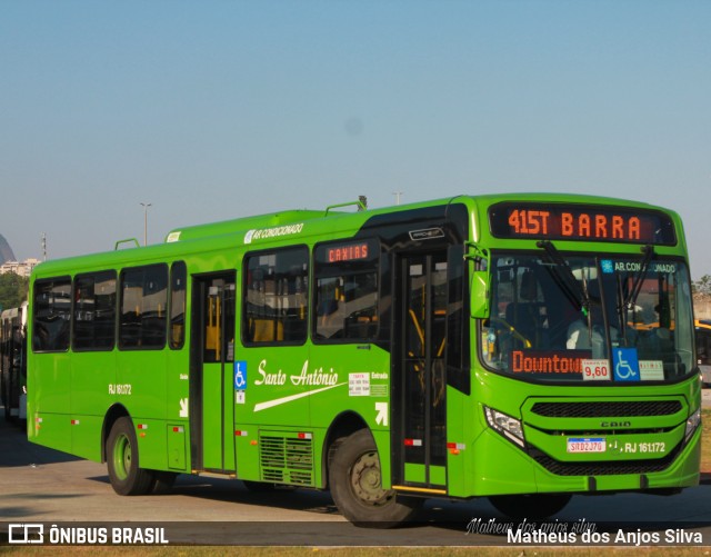 Transportes Santo Antônio RJ 161.172 na cidade de Rio de Janeiro, Rio de Janeiro, Brasil, por Matheus dos Anjos Silva. Número da foto: #12120388.
