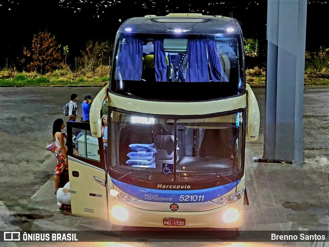 Viação Novo Horizonte 521011 na cidade de Montes Claros, Minas Gerais, Brasil, por Brenno Santos. Número da foto: #12120635.