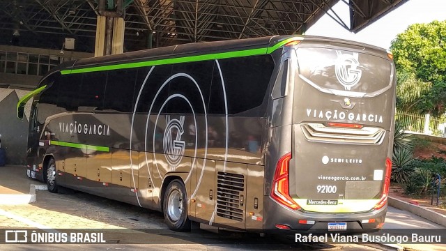 Viação Garcia 92100 na cidade de Bauru, São Paulo, Brasil, por Rafael Viana Busólogo Bauru. Número da foto: #12121574.