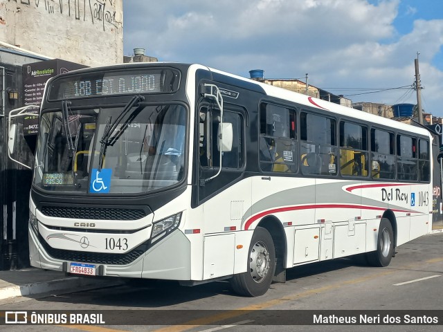 Del Rey Transportes 1043 na cidade de Carapicuíba, São Paulo, Brasil, por Matheus Neri dos Santos. Número da foto: #12119450.