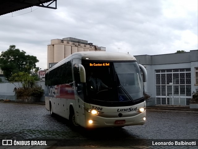 Unesul de Transportes 5206 na cidade de Caxias do Sul, Rio Grande do Sul, Brasil, por Leonardo Balbinotti. Número da foto: #12120280.