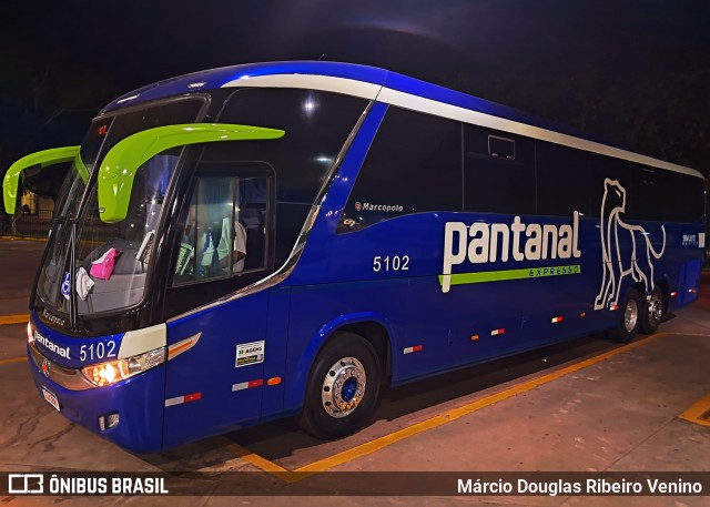 Expresso Pantanal 5102 na cidade de Corumbá, Mato Grosso do Sul, Brasil, por Márcio Douglas Ribeiro Venino. Número da foto: #12121551.