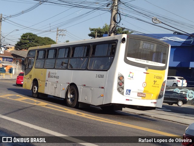 Transunião Transportes 3 6268 na cidade de São Paulo, São Paulo, Brasil, por Rafael Lopes de Oliveira. Número da foto: #12119505.