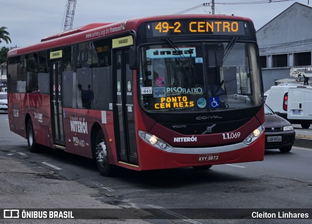 Auto Lotação Ingá 1.1.069 na cidade de Niterói, Rio de Janeiro, Brasil, por Cleiton Linhares. Número da foto: #12119227.