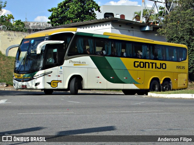 Empresa Gontijo de Transportes 19535 na cidade de Varginha, Minas Gerais, Brasil, por Anderson Filipe. Número da foto: #12121782.