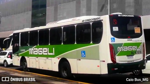 Transportes Mageli RJ 167.078 na cidade de Rio de Janeiro, Rio de Janeiro, Brasil, por Caio Bus_MG. Número da foto: #12120812.