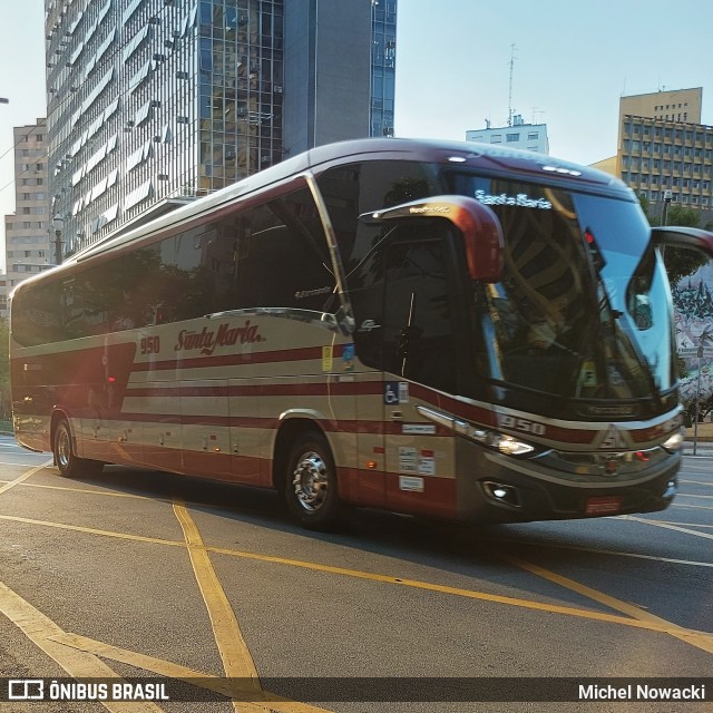 Santa Maria Fretamento e Turismo > Transportes Santa Maria(SP) 950 na cidade de São Paulo, São Paulo, Brasil, por Michel Nowacki. Número da foto: #12120147.