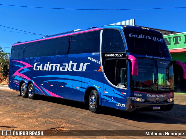 Guimatur Transporte e Turismo 11000 na cidade de Deodápolis, Mato Grosso do Sul, Brasil, por Matheus Henrique. Número da foto: #12121444.