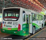 Viação Piracicabana Santos 4912 na cidade de Santos, São Paulo, Brasil, por Clóvis Henryque Pacheco dos Santos. Número da foto: #:id.