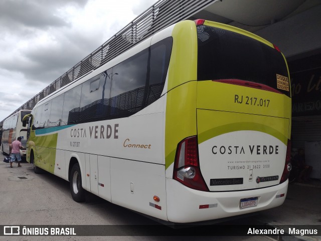 Costa Verde Transportes RJ 217.017 na cidade de Rio de Janeiro, Rio de Janeiro, Brasil, por Alexandre  Magnus. Número da foto: #12122951.