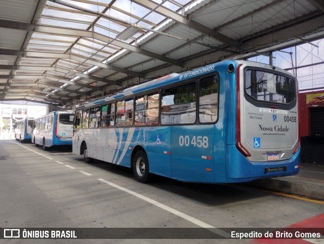 Viação Nossa Cidade 00458 na cidade de Franco da Rocha, São Paulo, Brasil, por Espedito de Brito Gomes. Número da foto: #12124328.
