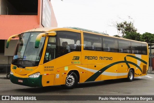 Empresa de Ônibus e Turismo Pedro Antônio RJ 804.001 na cidade de Rio de Janeiro, Rio de Janeiro, Brasil, por Paulo Henrique Pereira Borges. Número da foto: #12123746.