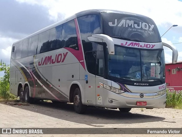 Viação Jam Joy 8012 na cidade de Teresina, Piauí, Brasil, por Fernando Victor. Número da foto: #12123828.
