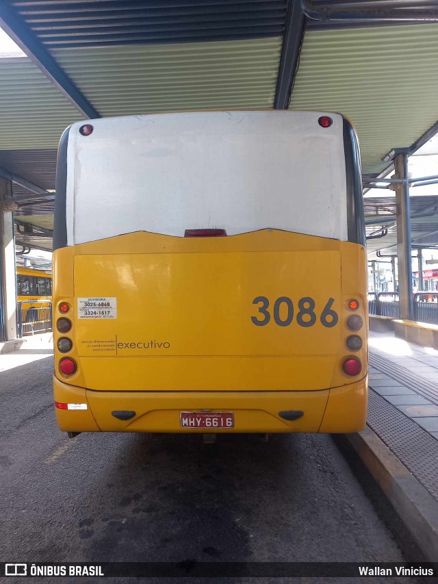 Insular Transportes Coletivos 3086 na cidade de Florianópolis, Santa Catarina, Brasil, por Wallan Vinicius. Número da foto: #12122256.