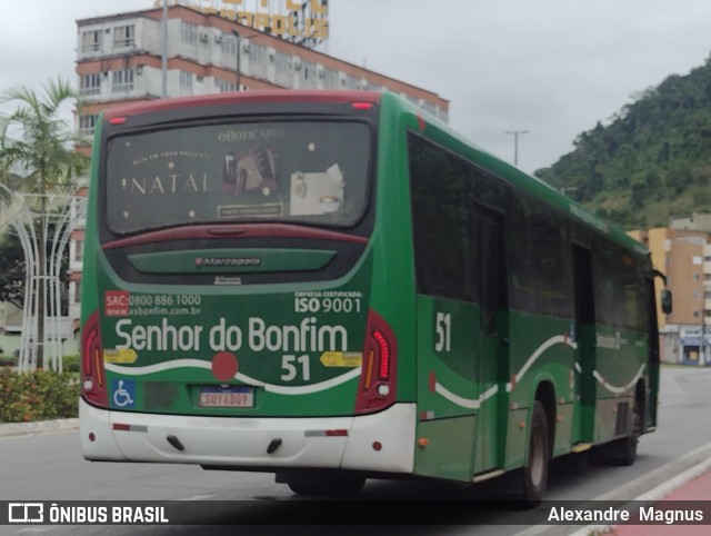 Viação Senhor do Bonfim 51 na cidade de Angra dos Reis, Rio de Janeiro, Brasil, por Alexandre  Magnus. Número da foto: #12123072.