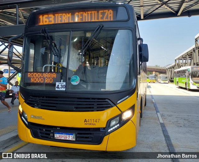 Real Auto Ônibus A41147 na cidade de Rio de Janeiro, Rio de Janeiro, Brasil, por Jhonathan Barros. Número da foto: #12122543.