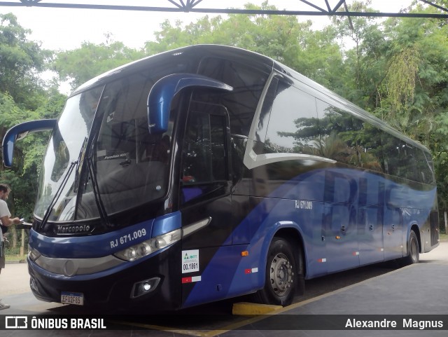 BHS Turismo de Rio RJ 671.009 na cidade de Angra dos Reis, Rio de Janeiro, Brasil, por Alexandre  Magnus. Número da foto: #12123004.