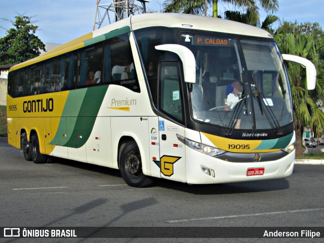 Empresa Gontijo de Transportes 19095 na cidade de Varginha, Minas Gerais, Brasil, por Anderson Filipe. Número da foto: #12121864.