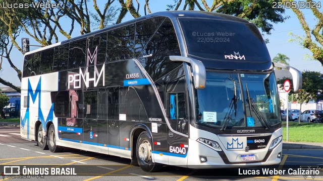 Empresa de Ônibus Nossa Senhora da Penha 64040 na cidade de Curitiba, Paraná, Brasil, por Lucas Weber Calizario. Número da foto: #12122158.